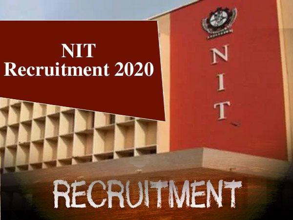 एनआईटी भर्ती 2020 / NIT Recruitment 2020