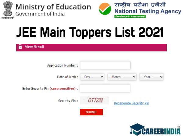 JEE Main Toppers List 2021: जेईई मेन टॉपर्स 2021 की लिस्ट जारी, जानिए किन 6 छात्रों ने मारी बाजी JEE Main Toppers List 2021: जेईई मेन टॉपर्स 2021 की लिस्ट जारी, जानिए किन 6 छात्रों ने मारी बाजी