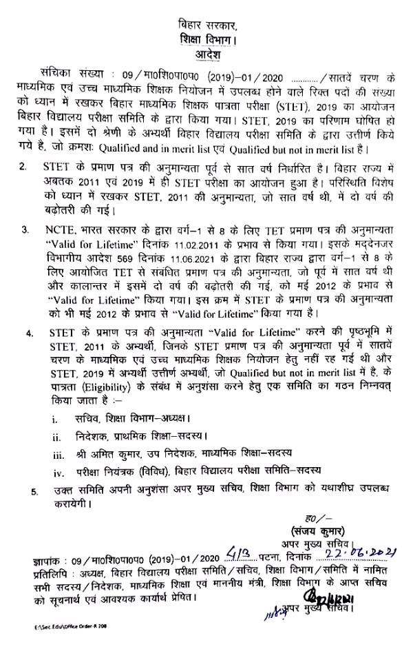Bihar STET Result 2021 Score Card Download: बिहार एसटीईटी रिजल्ट 2021 मार्कशीट डाउनलोड करें Bihar STET Result 2021 Score Card Download: बिहार एसटीईटी रिजल्ट 2021 मार्कशीट डाउनलोड करें