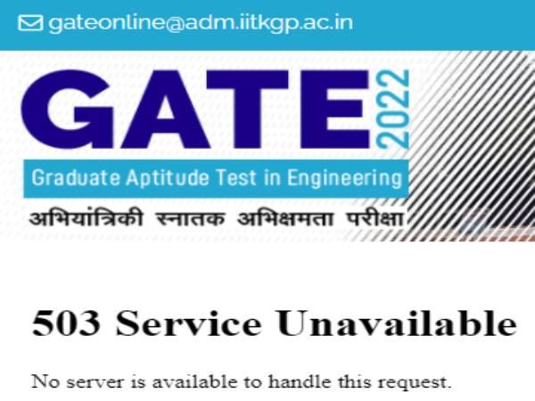 GATE 2022 Registration: गेट 2022 रजिस्ट्रेशन वेबसाइट डाउन से परेशान, ये है ऑप्शन GATE 2022 Registration: गेट 2022 रजिस्ट्रेशन वेबसाइट डाउन से परेशान, ये है ऑप्शन