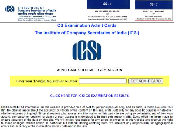 ICSI CS Admit Card 2021 Download Link आईसीएसआई सीएस एडमिट कार्ड 2021 Direct डाउनलोड करें ICSI CS Admit Card 2021 Download Link आईसीएसआई सीएस एडमिट कार्ड 2021 Direct डाउनलोड करें