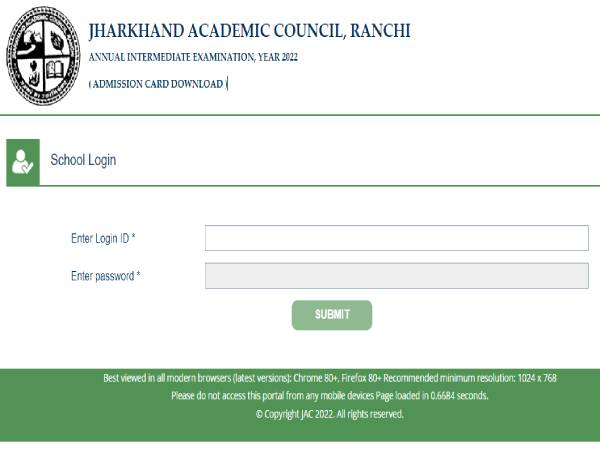 JAC 12th Admit Card 2022 Download Link झारखंड बोर्ड 12वीं एडमिट कार्ड 2022 डाउनलोड लिंक JAC 12th Admit Card 2022 Download Link झारखंड बोर्ड 12वीं एडमिट कार्ड 2022 डाउनलोड लिंक